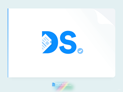 DS Logo brand branding creative document documentation ds flat icon idenity letter logo logotype mark symbol system