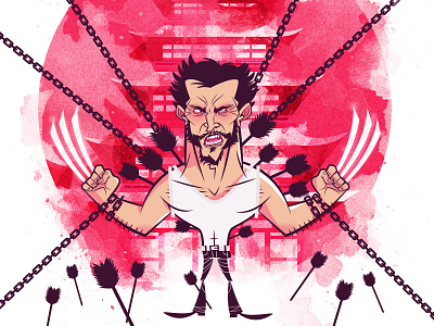 Wolverine colors illustration illustrator japan marvel mr. bob photoshop vector wolverine