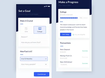 Moneytarget App app game illustration ios mobile ui ui design ux wireframe