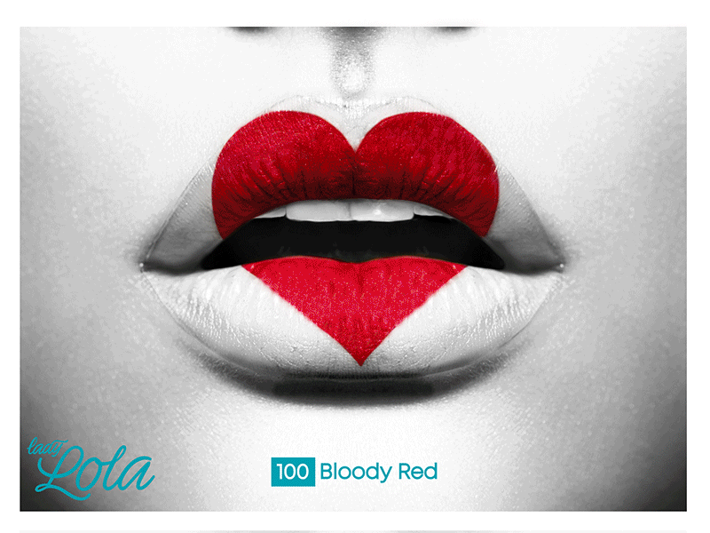 Valentine lipstick adobe animation art animation design artistic branding color range cosmetics design graphic design heart heartbeat identity lip liner love day luxury brand make up playful social media typography valentine