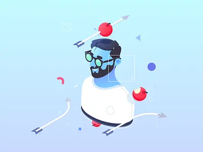 Mobile Onboarding Tips - Blogspot Illustration 10clouds apple arrow article illustration isometric medium onboarding ui ux