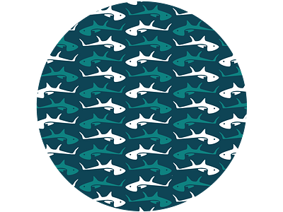 Blue Tuna Pattern fabric fish fish pattern fishes illistration ocean pattern print sea sea food sea pattern text design tuna tuna print waves