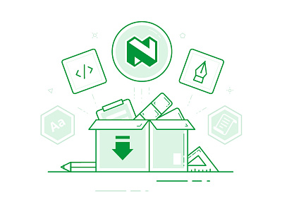 Nedbank Spot 4 2d bank design flat icon illustration line nedbank spot ui ux vector