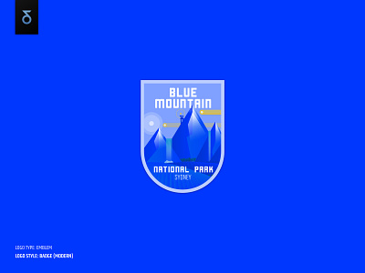 National park logo - modern badge badge badge logo blue brand emblem gradient gradient design hello dribbble hello dribble hello world hi dribbble hi dribble logo mark mountain mountain logo national park shield shield logo welcome shot