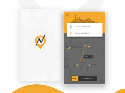 Cab Booking App app branding app design cab booking ios ui uidesign