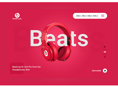Beats banner design uiux