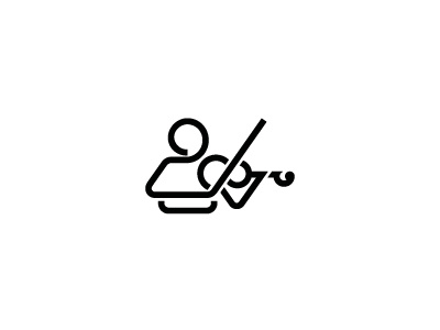 Violinist brand dribbble gopsokla illustration logo outline violin violinist