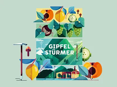 Stiegl beer beer bottle bottle fruit landscape packaging stiegl vector