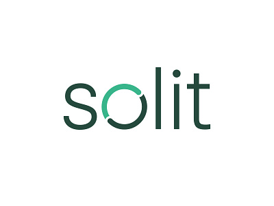 solit branding circle green green energy logotype save nature solar energy