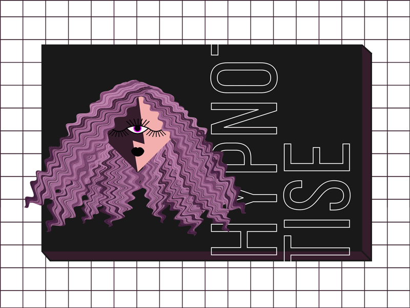 Mermaid hair animation animation illustration vector