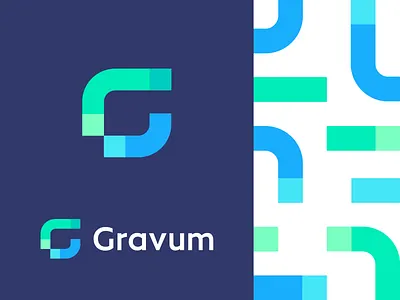 Gravum abstract build code connect connection data deividas bielskis development digital file system g geometric modern program software software logo startup team tech technology
