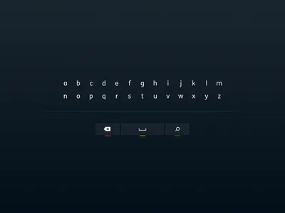 Minimalist Keyboard design ui
