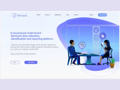 Landing page Biospak figma illustration landing page ui vector web page design