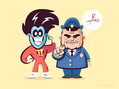 Lil BFFs Freakazoid cartoon character design freakazoid illustration vector