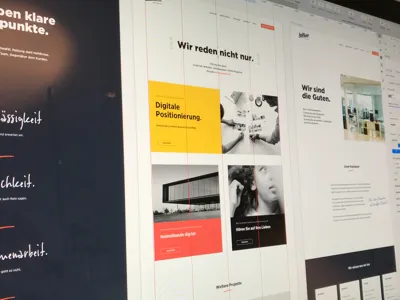 helllicht website rework WIP black design flat interface online ui webdesign website