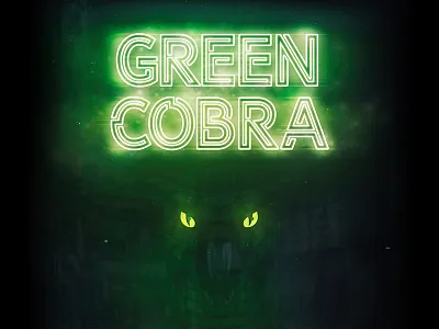 Green Cobra branding cobra design green icon illustration logo movie movietitle photography photomanipulation snake typography vector
