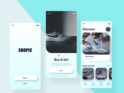 Shopics app mobile mobile app ux ux ui ux design