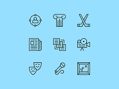 Voskresensk Icon Set alvodsgn design system ecommerce icon lifestyle line set site web