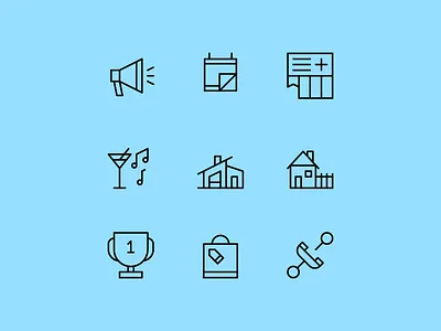 Voskresensk Icon Set alvodsgn design system ecommerce icon app lifestyle line site web