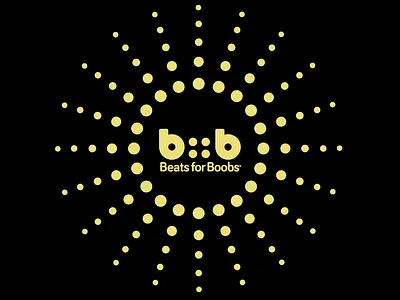 Beats for Boobs® San Francisco - Logo b4b beatsforboobs breast cancer fundraiser design logo san francisco vector