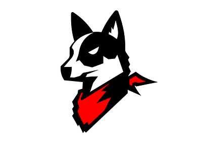 Cattle Dog Logo For The Omaha Stockmen animal art badge bandana branding cattle dog dog football geometric icon illustration logo mark mascot sports symbol vector