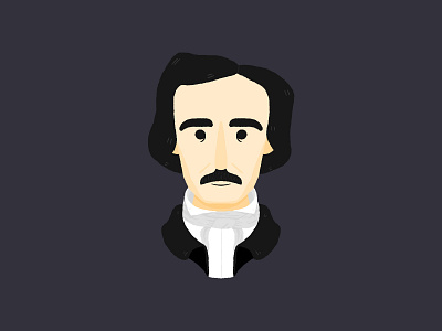 Edgar character edgar allan poe illustration photoshop portrait