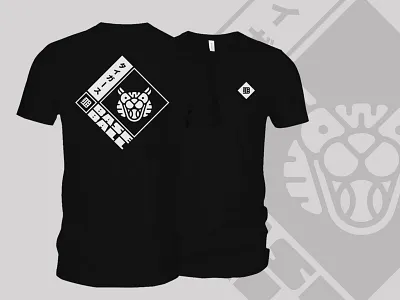 Tiger Shirt black d design detroit illustration logo