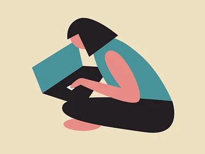 Work Work Work computer illustration laptop sit work