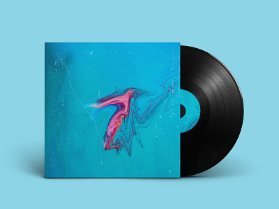 Nitency - Album Cover abstract album album art album artwork album cover album cover design blue calm cloud color design flower geometry gradiant illustration kev andré perrin light medusa pink space