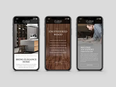 DeWils Cabinetry Website Design art direction cabinetry craftsmen design mobile design ui ux web design website wood