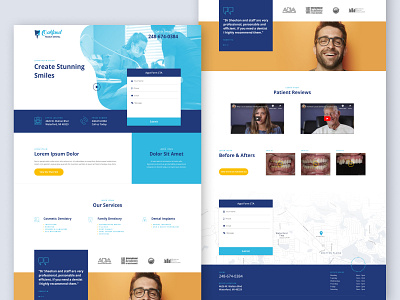 Landing Page for Oakland Family Dental 😁 dental dental care dentist dentistry design figma health health care medical medical care modern orthodontics orthodontist ui ux web website