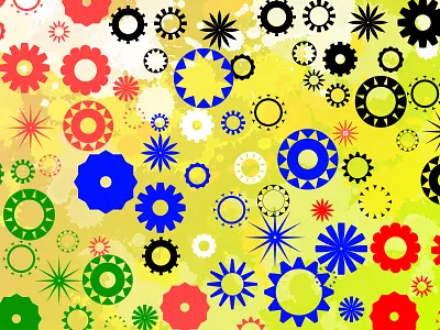 Daily UI #59 - Background Pattern affinity designer background background art background design background pattern blue black green red daily 100 daily 100 challenge daily ui 59 dailyui 59 nature motives ornaments pattern shapes ui design unusual