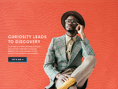 Curiosity concept photoshop typography ui website