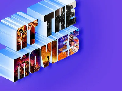 At The Movies at the movies atm black panther block bright church coco colorful future incredibles jesus series sermon shape thick type typography