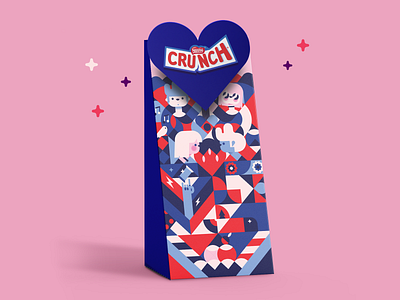 #MyCrunchyLove branding cherry bomb chocolate chocolate bar kids love mockup pop valentine day