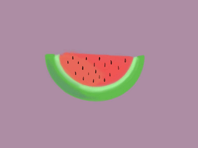 Watermelon fruit illustration procreate watermelon