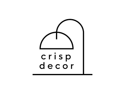 crisp decor logo branding design illustration logo