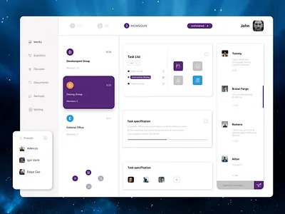 Management interface design display inteface ui ux
