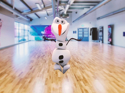 Olaf Dancing 3d 3d animation c4d cartoon cinema 4d dance design dribbble gif illustration iranian modeling motion motion graphics olaf render