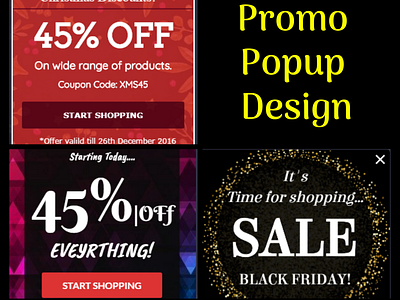 Promo Popup Design branding branding design design design front end back end design app dribbble dribbble best shot illustration landing page landing page design photoshop popup design promo mock up promo page promo popup promo site typography web deisgn wordpress wordpress design