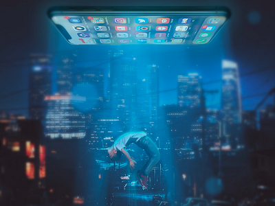 Phone Kidnap digital art manipulation photomanuplation visual art