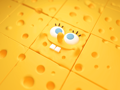 SpongeBob SquarePants c4d illustration spongebob squarepants