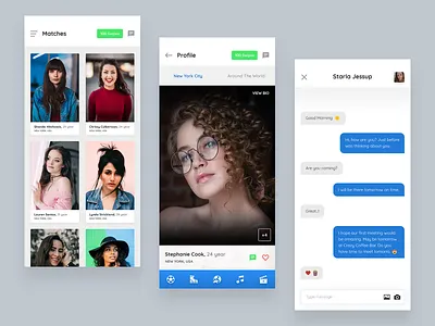 Dating App Design bride chat city dating groom hobbies ios male mobile app