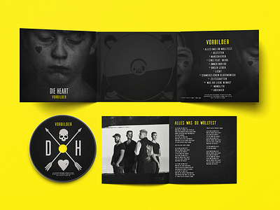 Artwork Die Heart album artwork band band logo booklet cd cdcover fotografie grafik logo music package