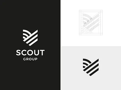 Abstract Shield Logo brand designer geometric logo graphic designer logo designer logo maker modern logo security logo shield logo