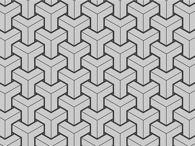 3D Pattern 3d illustration interlocking pattern vector