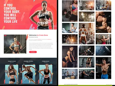Fitness Zone Website Design animation branding branding design design dribbble dribbble best shot fitness zone icon illustration landing page landing page design photoshop travel blog typography vector web deisgn website design website design belfast wordpress wordpress design