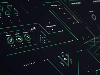 GRAVITY II cyberpunk design fui graphic monitor graphics sci fi screen ui