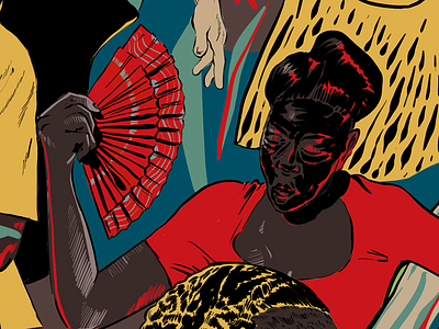 Lisbon (detail) detail illustration