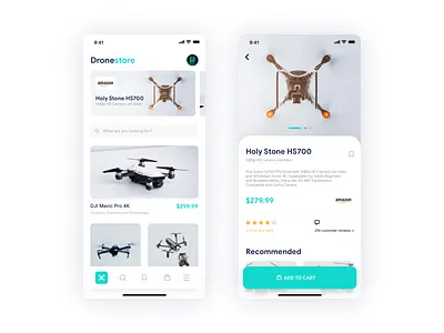 Drone Store Concept Design app application branding daily dailyui design dribbble drone drones interaction ios ui uidesign uix userinterface ux